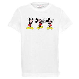 Бяла детска тениска- Мики Маус