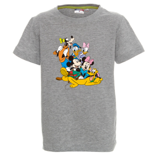 Цветна детска тениска- Мики и приятели