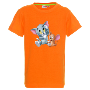 Цветна детска тениска- Том и Джери