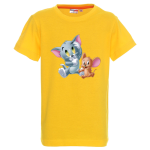 Цветна детска тениска- Том и Джери