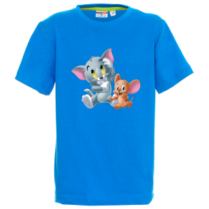 Цветна детска тениска- Том и Джери
