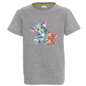 Цветна детска тениска- Том и Джери