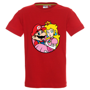 Цветна детска тениска- Супер Марио