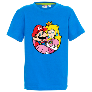 Цветна детска тениска- Супер Марио