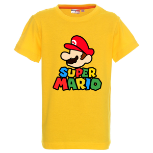 Цветна детска тениска- Супер Марио