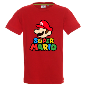 Цветна детска тениска- Супер Марио
