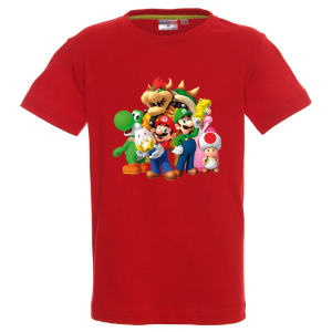 Цветна детска тениска- Супер Марио