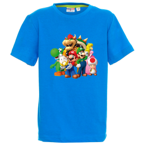 Цветна детска тениска- Супер Марио
