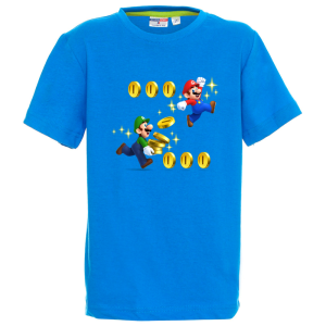 Цветна детска тениска- Супер Марио