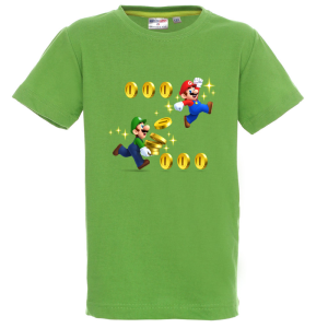 Цветна детска тениска- Супер Марио