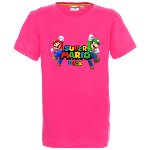 Цветна детска тениска- Супер Марио