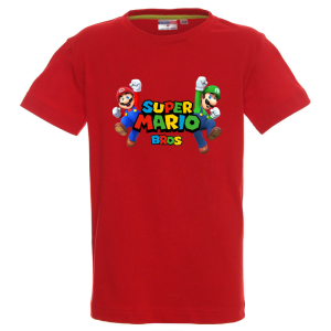 Цветна детска тениска- Супер Марио