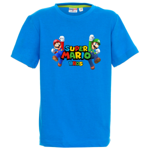 Цветна детска тениска- Супер Марио