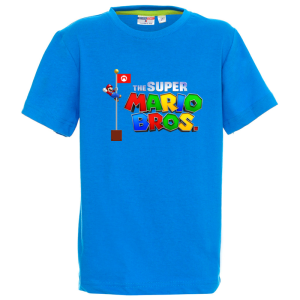 Цветна детска тениска- Супер Марио