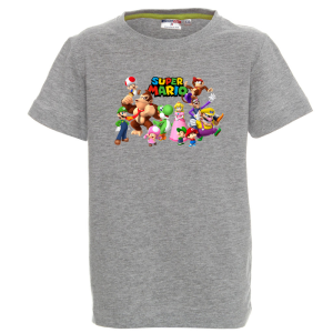 Цветна детска тениска- Супер Марио