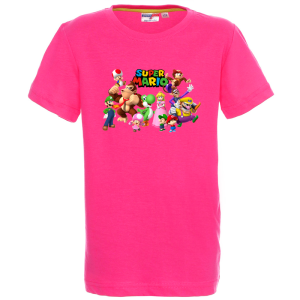 Цветна детска тениска- Супер Марио