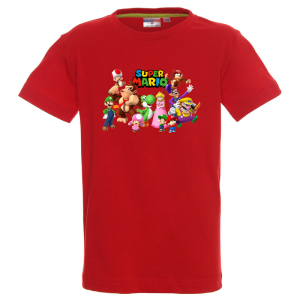 Цветна детска тениска- Супер Марио