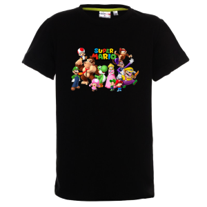 Цветна детска тениска- Супер Марио