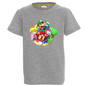 Цветна детска тениска- Супер Марио