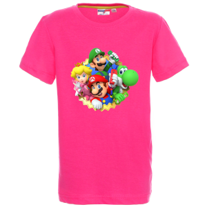 Цветна детска тениска- Супер Марио