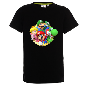 Цветна детска тениска- Супер Марио