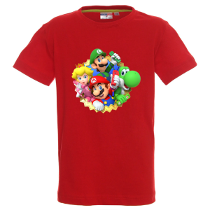 Цветна детска тениска- Супер Марио