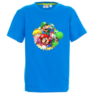 Цветна детска тениска- Супер Марио