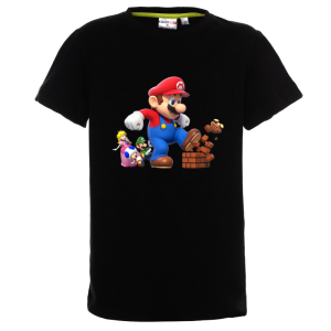 Цветна детска тениска- Супер Марио