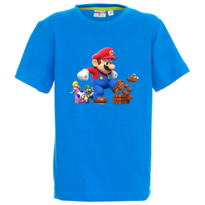 Цветна детска тениска- Супер Марио
