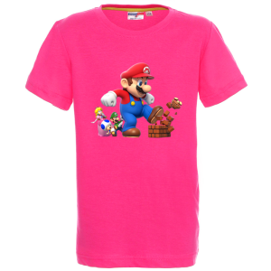 Цветна детска тениска- Супер Марио