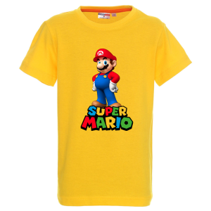 Цветна детска тениска- Супер Марио