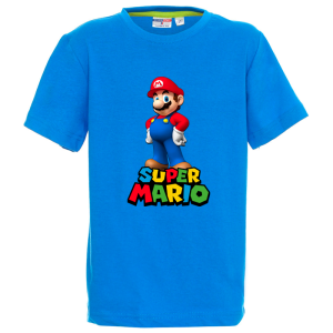 Цветна детска тениска- Супер Марио