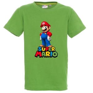 Цветна детска тениска- Супер Марио