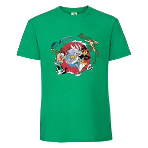 Цветна мъжка тениска- Анимационни герои