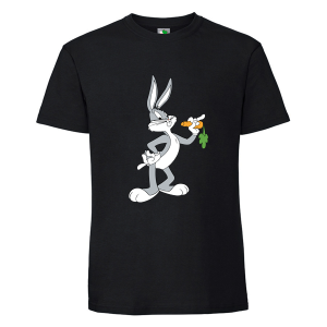 Черна мъжка тениска- Бъгс Бъни