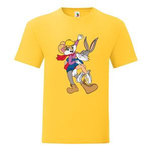 Цветна мъжка тениска- Бъгс и Лола