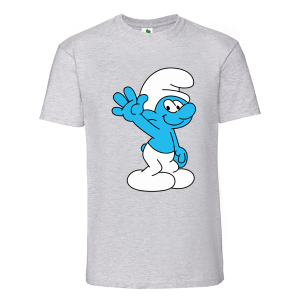 Цветна мъжка тениска- Смърф