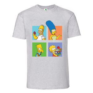 Цветна мъжка тениска- Семейство Симпсън