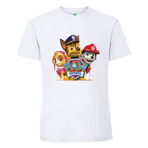 Бяла мъжка тениска- Пес Патрул
