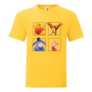 Цветна мъжка тениска- Мечо пух