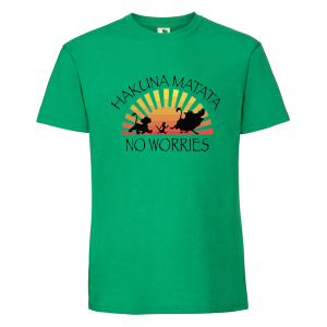 Цветна мъжка тениска- Hakuna Matata