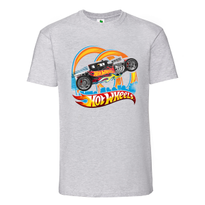 Цветна мъжка тениска- Hot Wheels