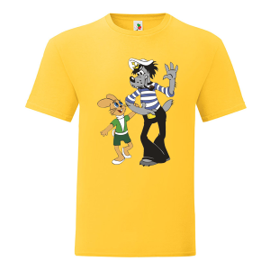 Цветна мъжка тениска-  Ну погоди