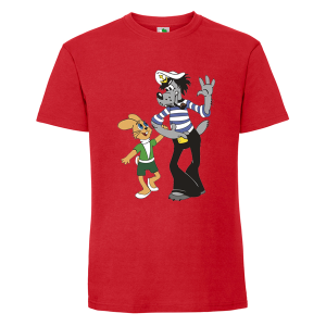 Цветна мъжка тениска-  Ну погоди