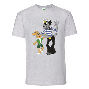 Цветна мъжка тениска-  Ну погоди