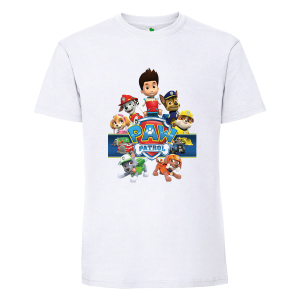 Бяла мъжка тениска- Пес Патрул