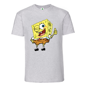 Цветна мъжка тениска- Спондж Боб