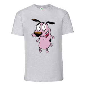 Цветна мъжка тениска- Кучето Кураж