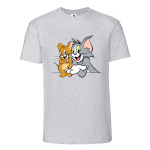 Цветна мъжка тениска- Том и Джери