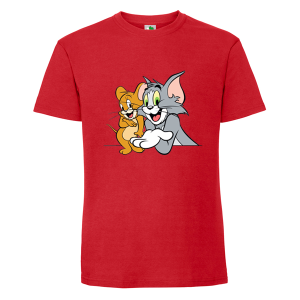 Цветна мъжка тениска- Том и Джери